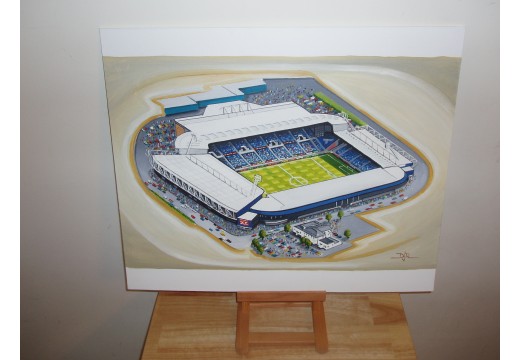 The Hawthorns Stadium Fine Art Original Oil Painting - WBA FC